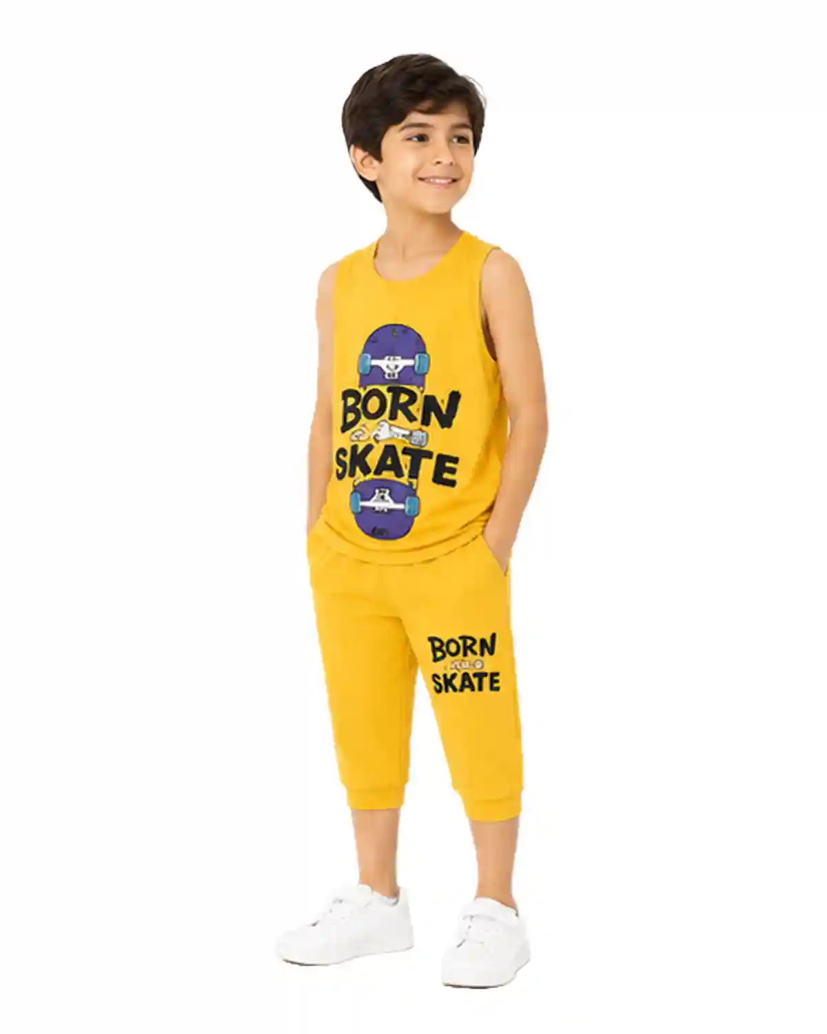 born-yellow-boys-tank-top-shorts-right-angle-babykhas